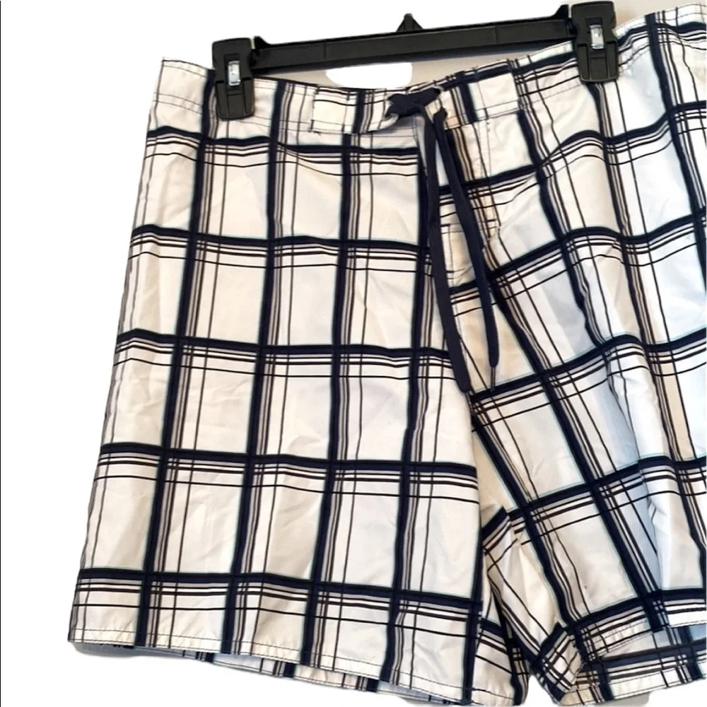 Panama Jack Boys Plaid Swim Trunks
